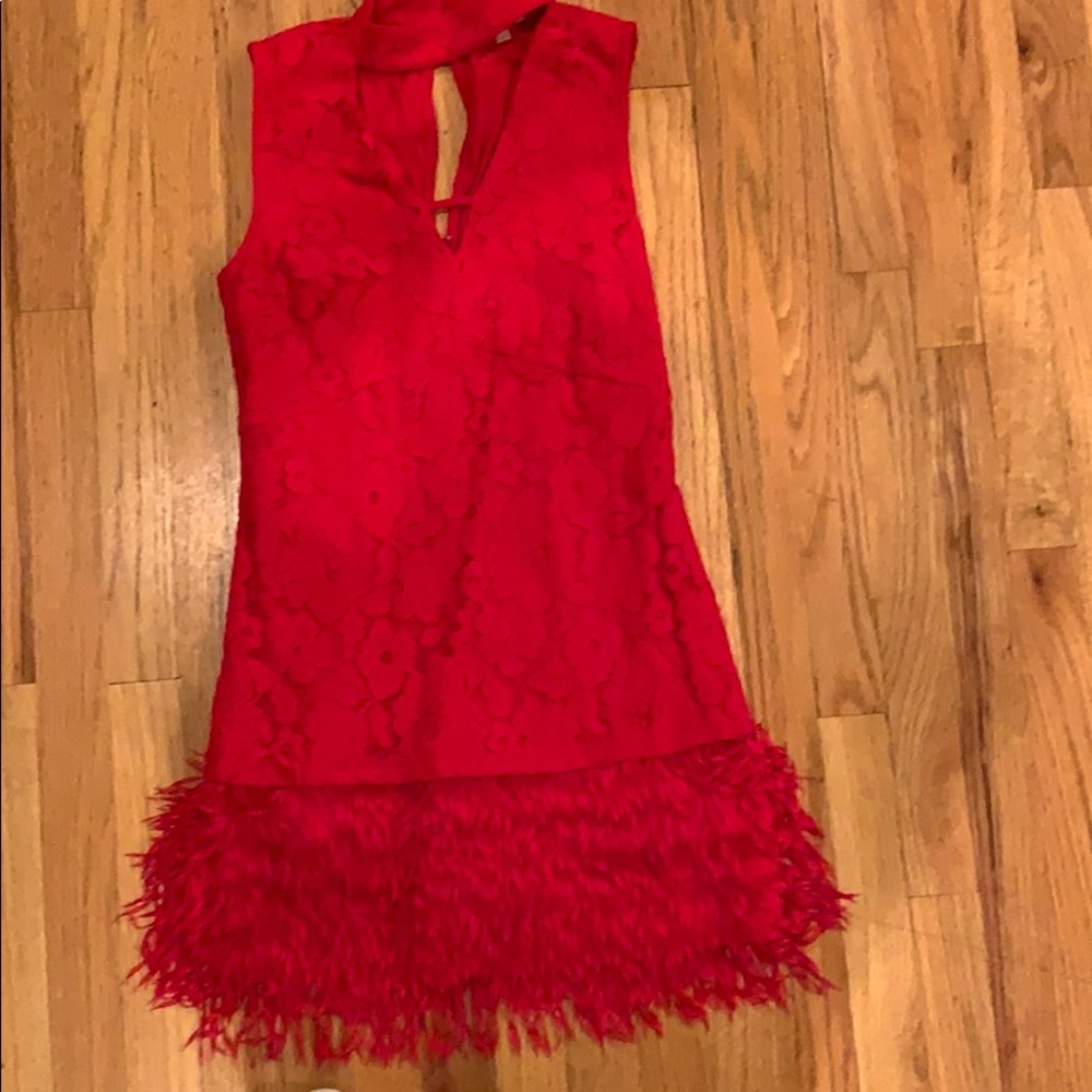 Red dress